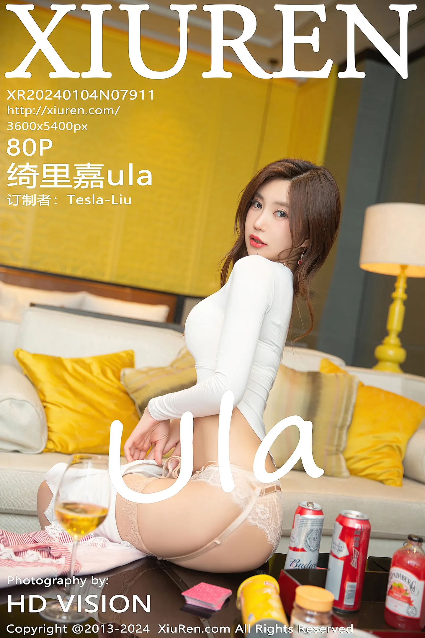 [XiuRen秀人网]No.7911_女神绮里嘉ula性感白色蕾丝内衣配超薄肉丝秀曼妙身姿诱惑写真80P-秀人网 - XiuRen.Xyz
